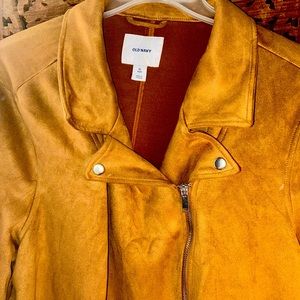 Old navy plus size microsuede motorcycle jacket size 4xl.